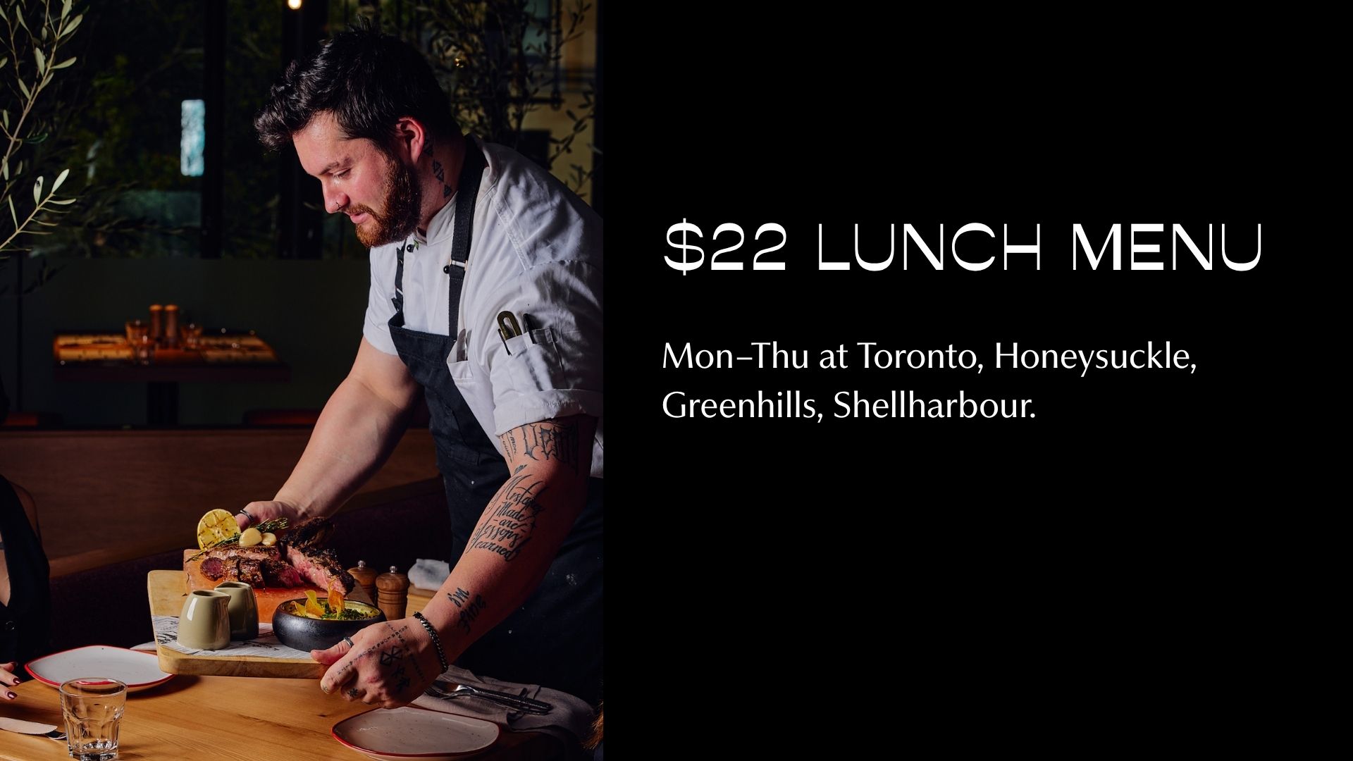 $22 Lunch Menu