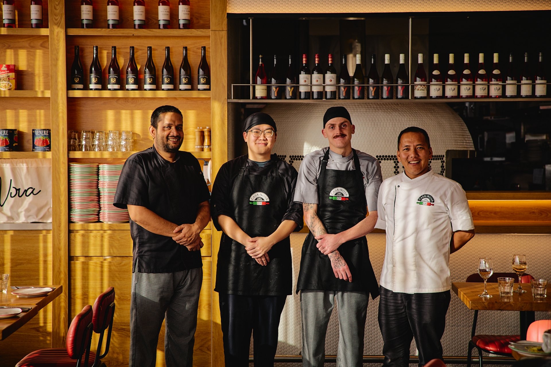 The Casa Nova kitchen and floor team at work